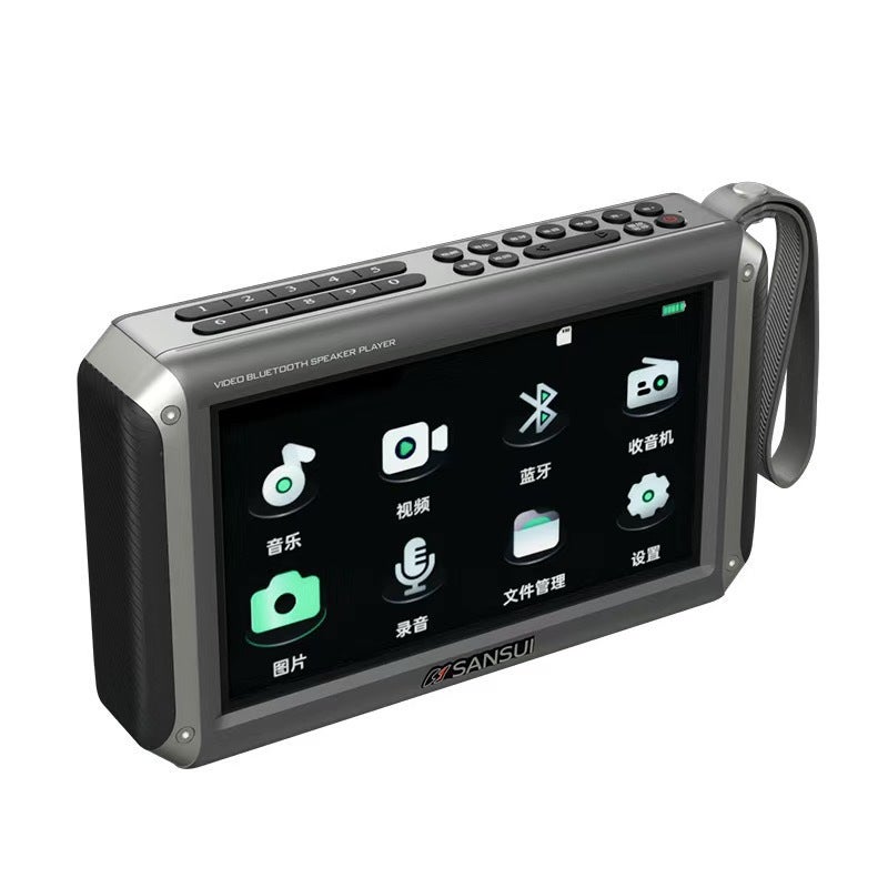 F55 Hd Mp4 Video Player Radio Bluetooth Speaker Portable Theater For The Elderly - Image 1